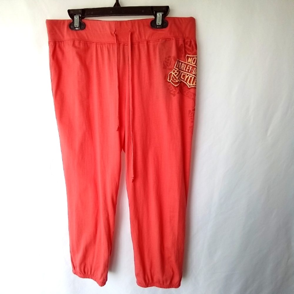 Womans Harley Davidson Drawstring Pants Size S